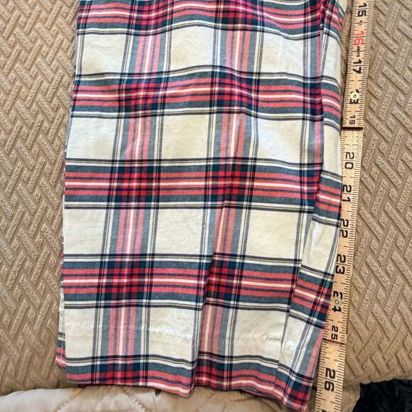 PLUS SIZE- Old Navy Red Green Plaid Festive Holiday Christmas Stretchy Dress Pan - Picture 7 of 9